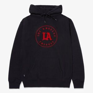 100 Thieves LA THIEVES SIGNATURE HOODIE - BLACK STENCIL Size M
